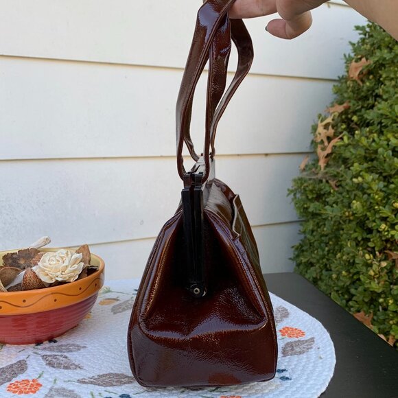 Vintage Ruth Saltz Leather Satchel Purse - Picture 4 of 12